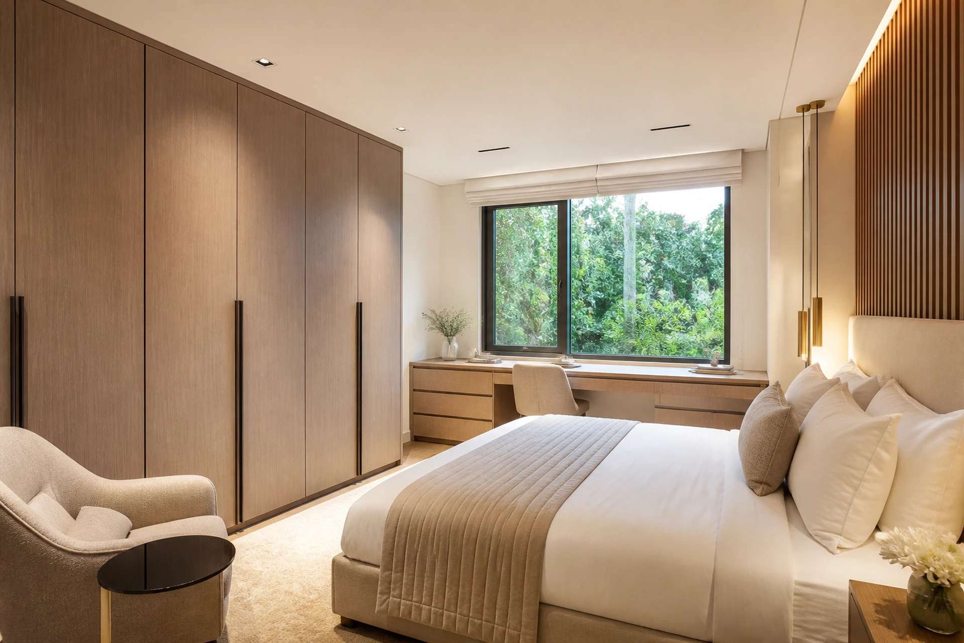 Bedroom with wardrobe