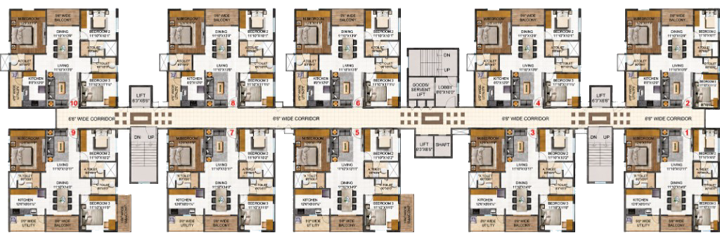 Typical floor