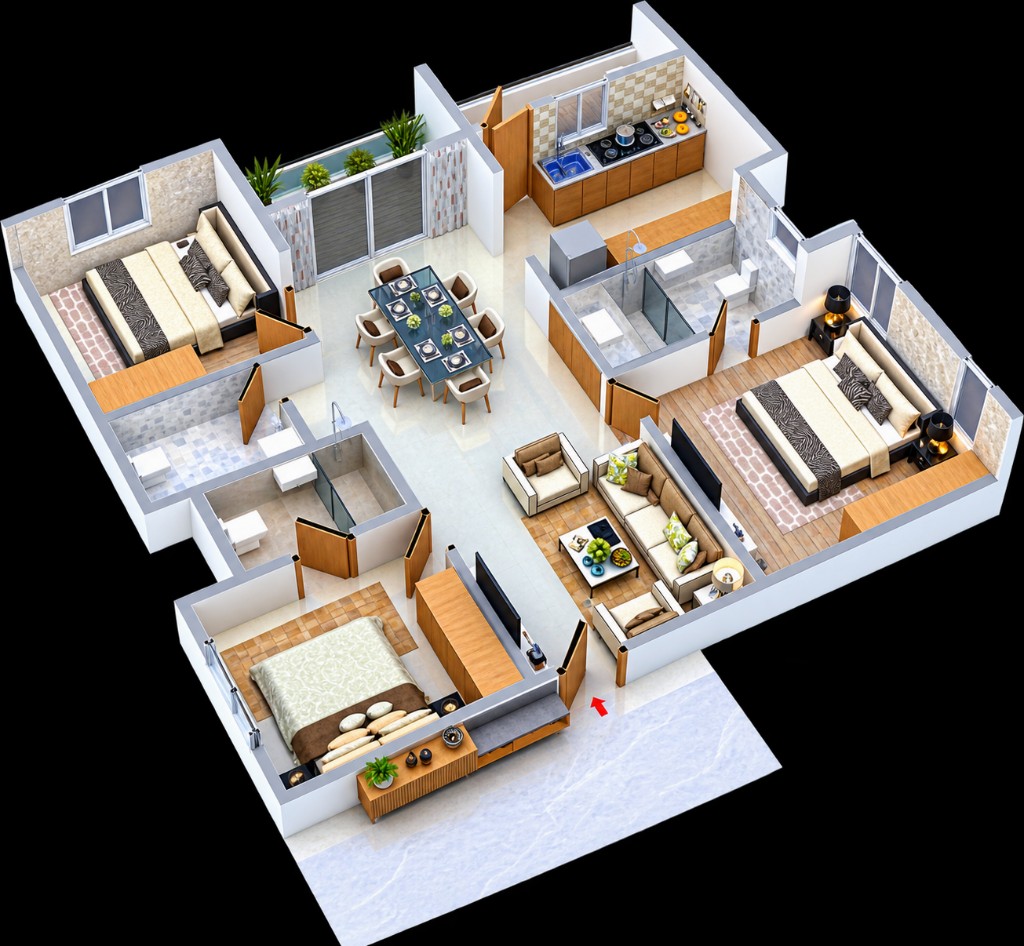 West 3 BHK